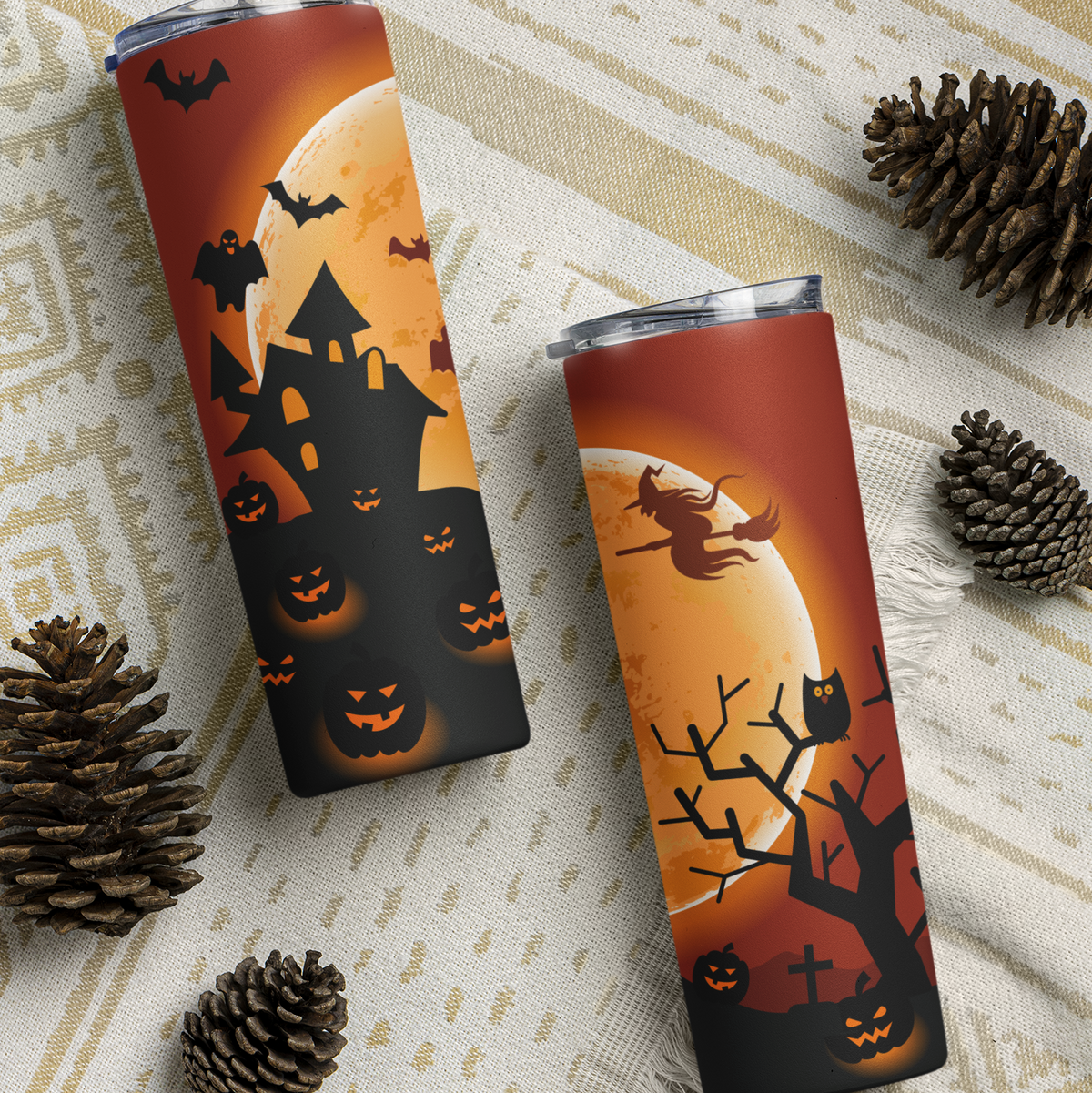 Halloween Haunted House Tumbler