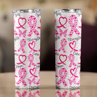 Breast Cancer 20 oz Skinny Tumbler