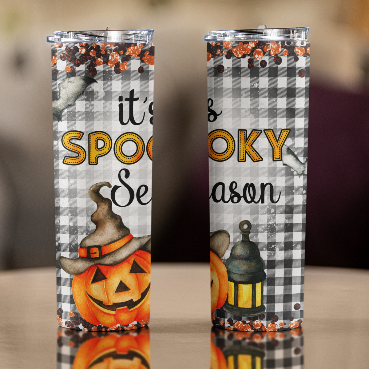 Halloween Pumpkin 20 oz Skinny Tumbler