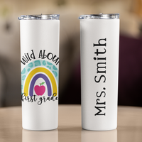 Wild About Teaching Skinny Tumbler