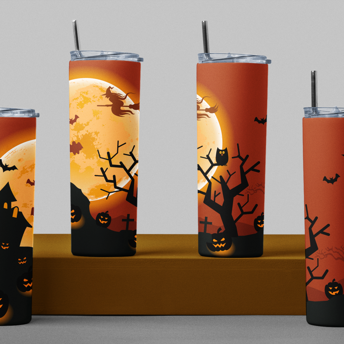 Halloween Haunted House Tumbler