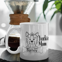 Yorkie Mom Personalized Mug