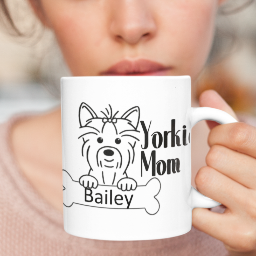 Yorkie Mom Personalized Mug