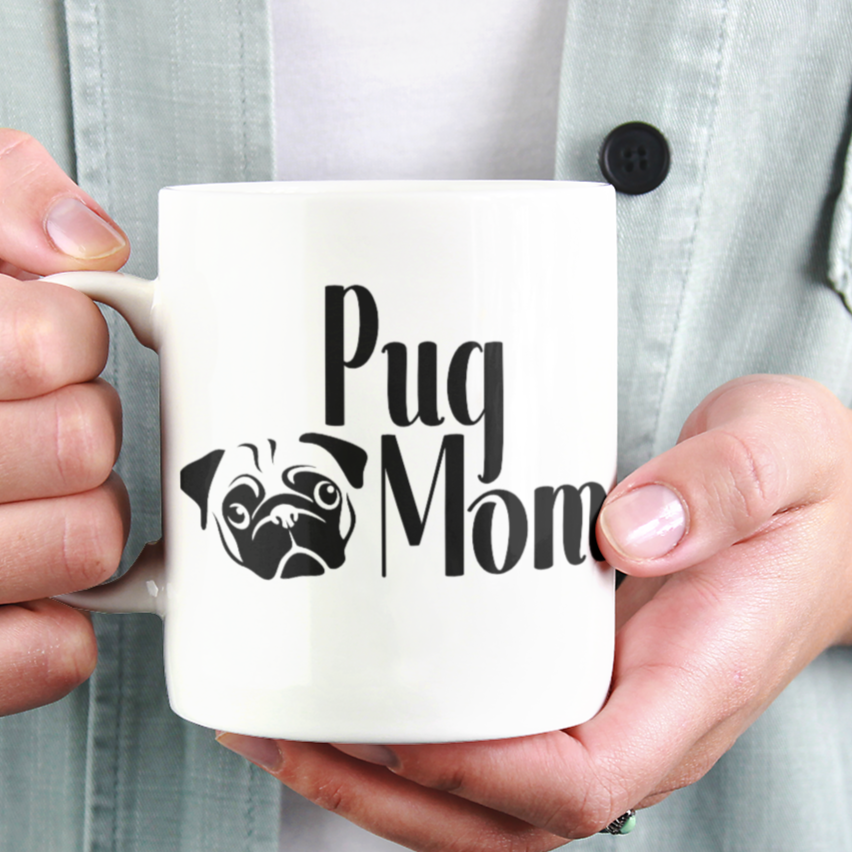 Pug Mom Personalized Mug