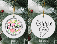 Nurse Holiday Ornament