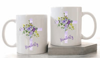 Christian Lavender Cross Mug