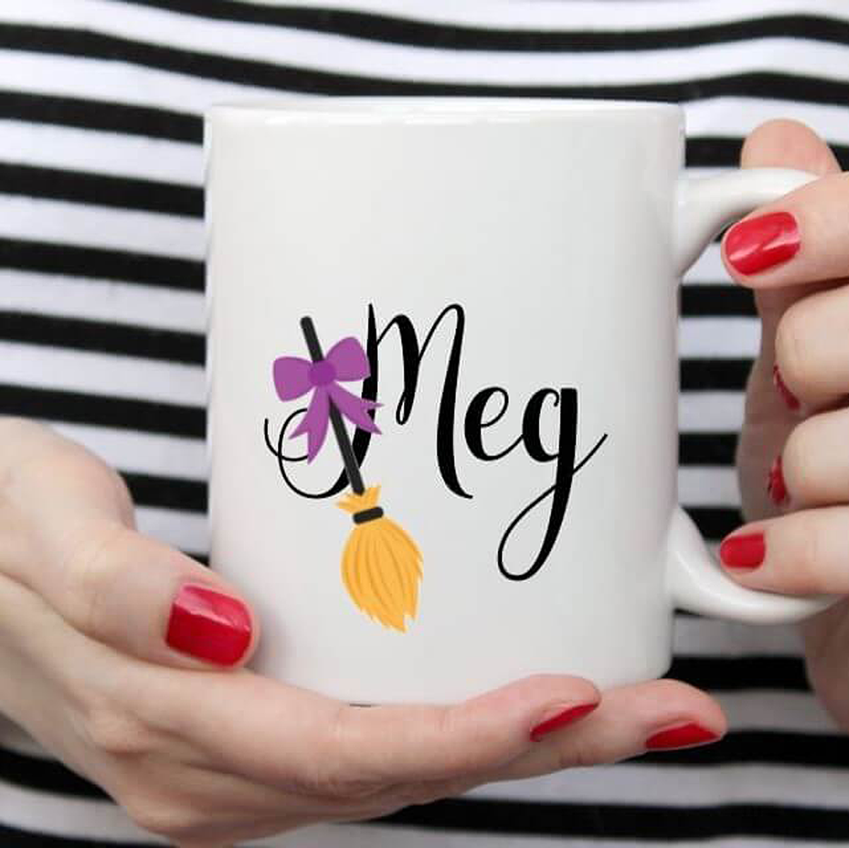 Resting Witch Face Personalized Halloween Mug