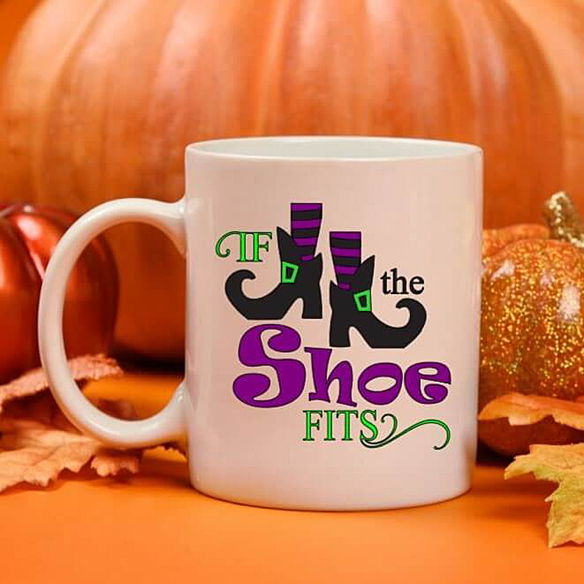 Halloween Coffee Mug-If the Shoe Fits