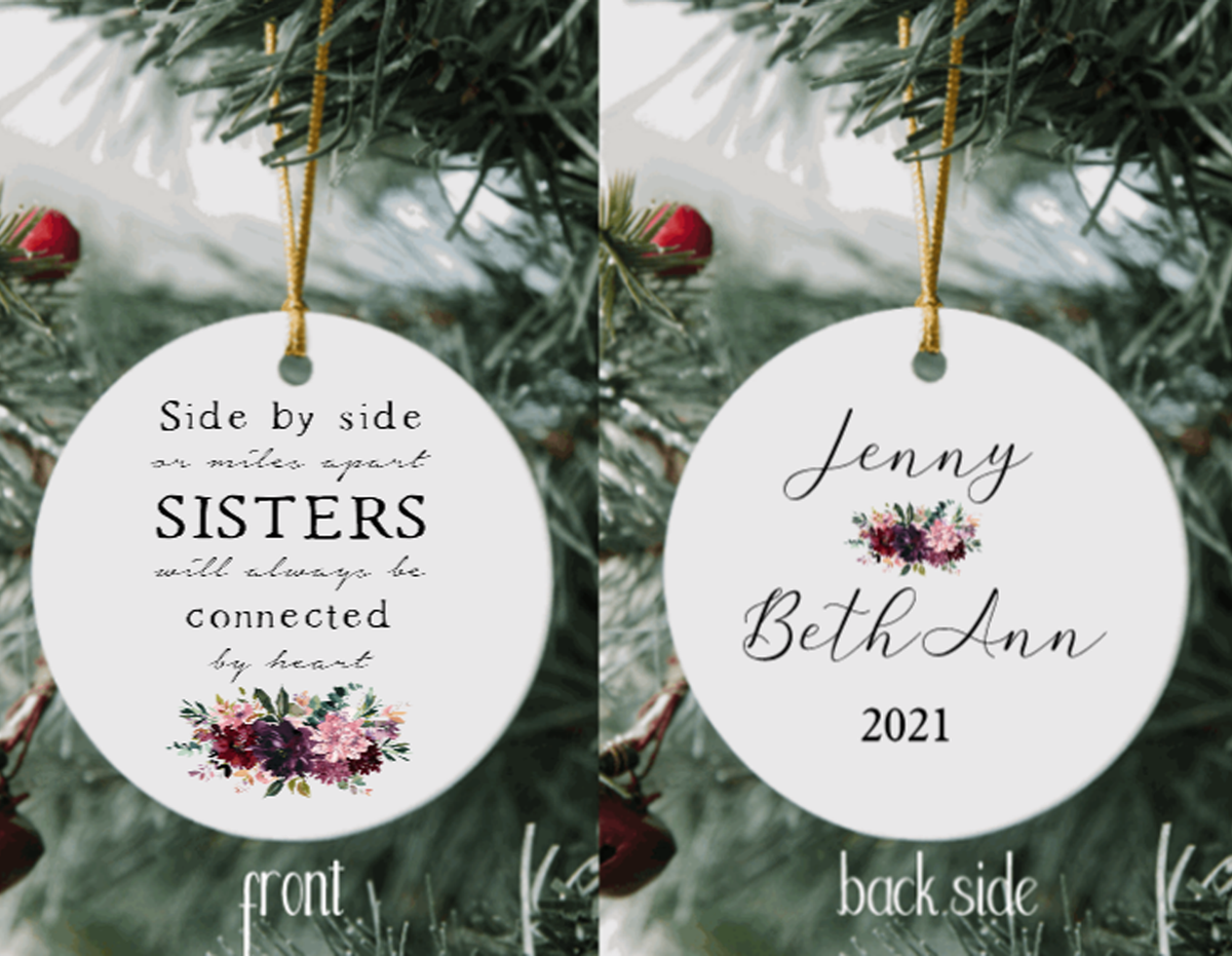 Sister Christmas Tree Ornament