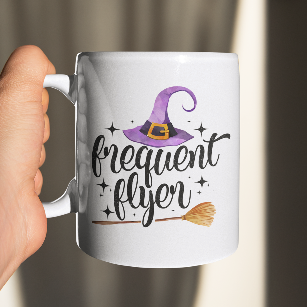 Frequent Flyer Personalized Halloween Mug