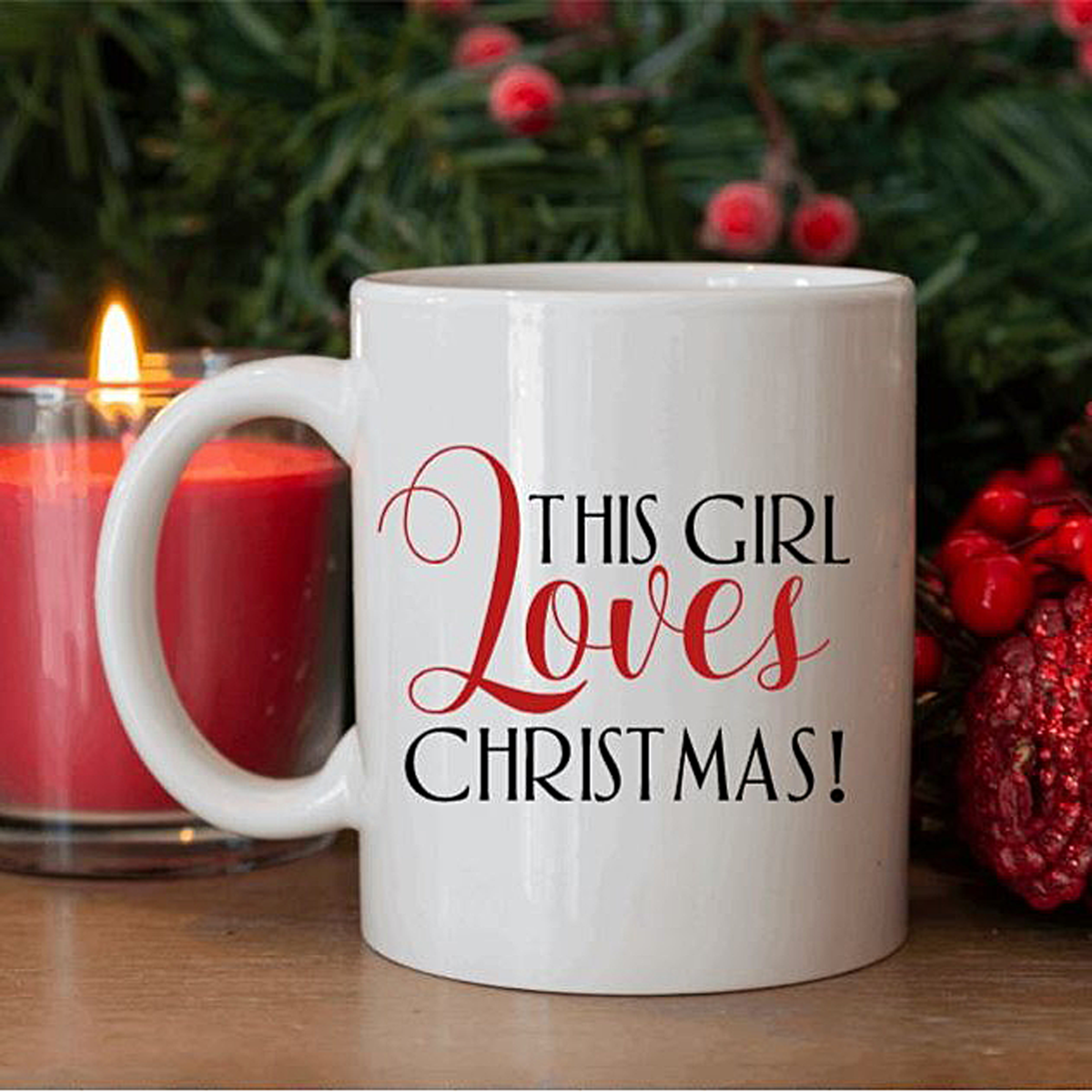 This Girl Loves Christmas Mug