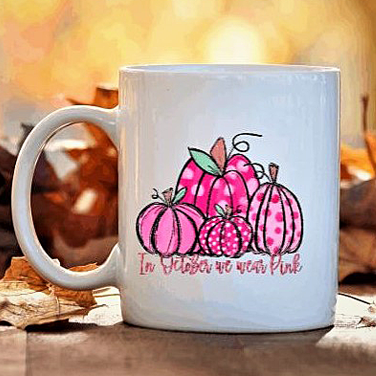 Breast Cancer Pink Ribbon Mug