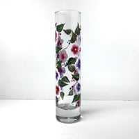 Hand Painted Floral Bud Vase